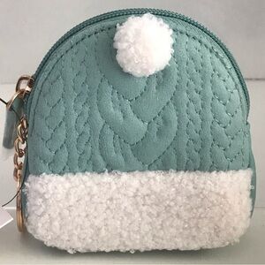 LC Lauren Conrad Adel Blue Beanie Coin Pouch - NWT